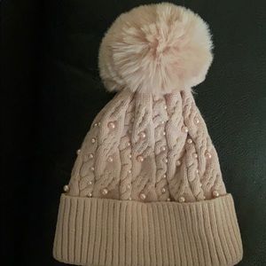 Pink Knit Winter Hat